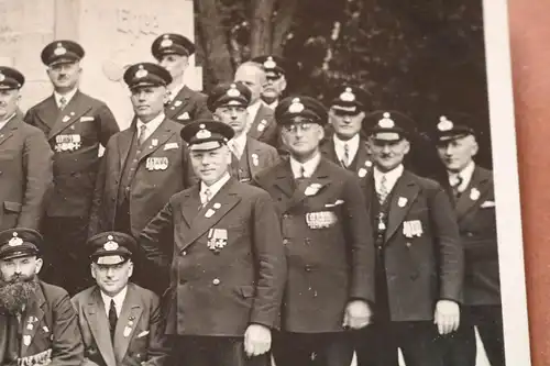 tolles altes Foto - Reichstreubund Coburg 1934 - viele Ordensträger