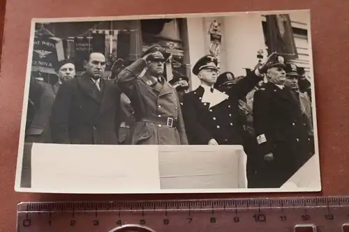 tolles altes Foto - Regimentskommandeur Hameister und deutscher Konsul Genova 43