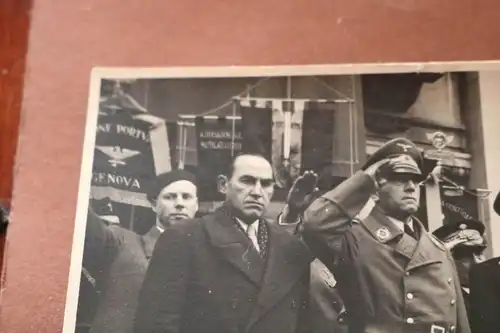 tolles altes Foto - Regimentskommandeur Hameister und deutscher Konsul Genova 43