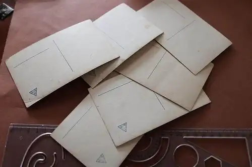 sechs tolle alte Karten - Es ruft mich an Bord - Matrose mit Frau 