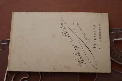 tolles altes CDV Foto Portrait eines Soldaten Rendsburg 