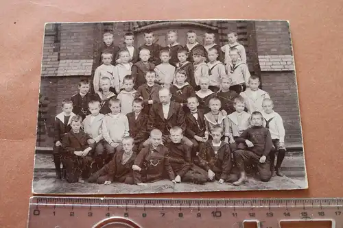 tolles altes Klassenfoto auf Pappe 1910- 20 ??  Ort ??