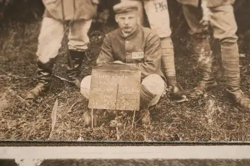 eine alte Albumseite - deutsche Kriegsgefangene , Zivile Fotos