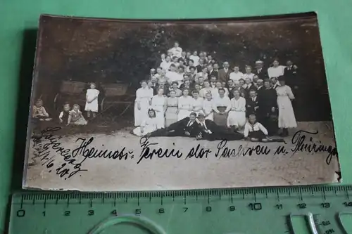 tolles altes Foto - Gruppenfoto Heimatverein der Sachsen und Thüringer - 1920