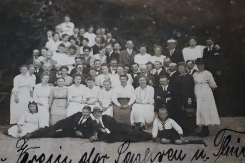 tolles altes Foto - Gruppenfoto Heimatverein der Sachsen und Thüringer - 1920