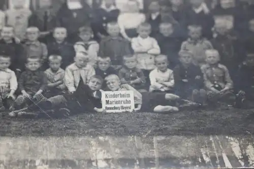 tolles altes Gruppenfoto - Knaben des Kinderheims Marienruhe - Hammelburg