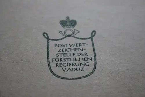 toller alter Papp-Umschlag - Fürstentum Liechtenstein - für Briefmarken ?