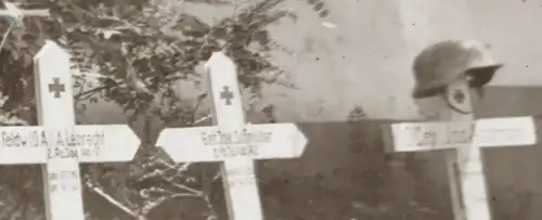 interessantes altes Negativ - Gräber von Soldaten der 1. Pz.Jg.Abt. 72 - Moldavi