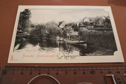 tolle alte Karte - Aumühle Sachsenwald - Am Mühlenteich 1905