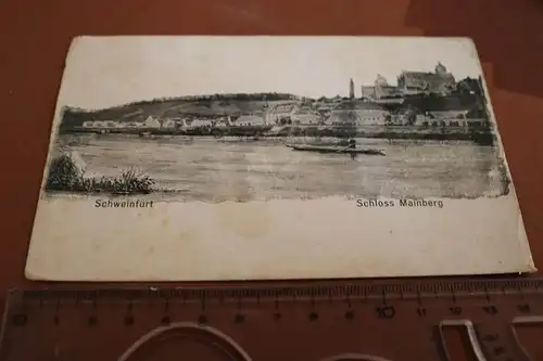 tolle alte Feldpostkarte - Schweinfurt - Schloss Mainberg - 1916