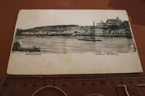 tolle alte Feldpostkarte - Schweinfurt - Schloss Mainberg - 1916 