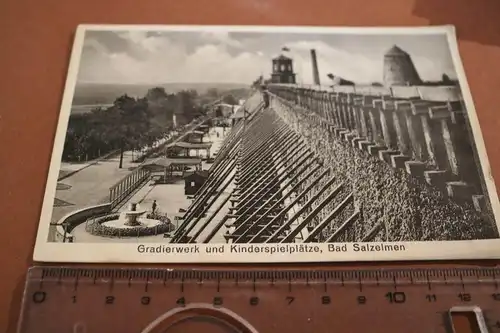 tolle alte Karte Gradierwerk und Spielplätze Bad Salzelmen