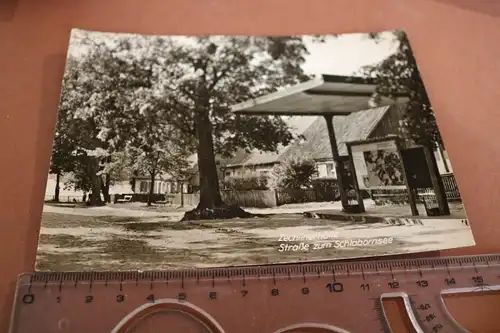 tolle alte Karte Zechlinerhütte Straße zum Schlabornsee 1972