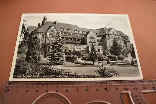 tolle alte Karte - Herzheilbad Kudowa Kurhotel Fürstenhof 1937