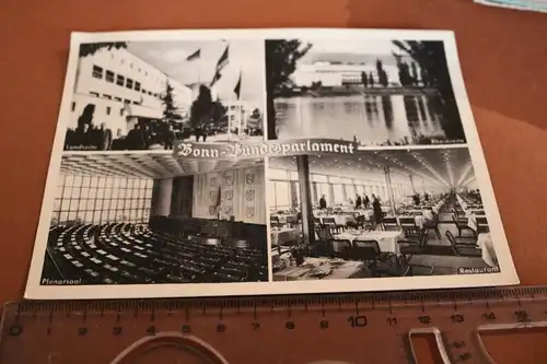 tolle alte Karte - Bonn Bundesparlament 1956