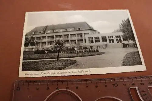 tolle alte Karte - Kneippkurort Hennef-Sieg - Kurhaus-Neubau Rückansicht 50er Ja