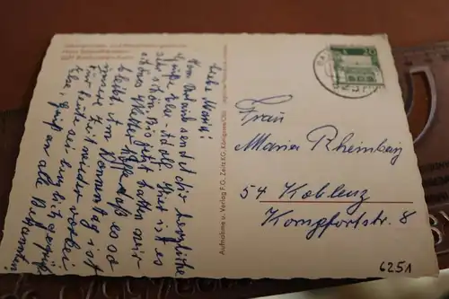 tolle alte Karte - Gärtnerinnen- u. Haushaltungsschule -Balduinstein 70er Jahre 