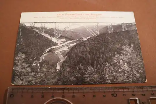 tolle alte Karte - Kaiser Wilhelm Brücke bei Müngsten 1900-1910 ??