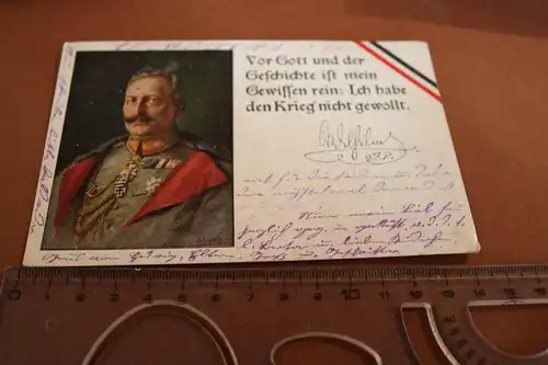 tolle alte Karte - Kaiser Wilhelm patriotische Karte 
