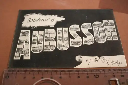 tolle alte Karte - Souvenir d´Aubusson  Frankreich 1905