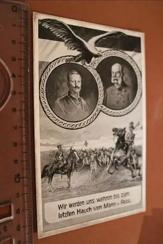 tolle alte Karte - Kaiser Wilhelm und Kaiser Franz Joseph  1915