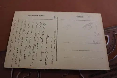 tolle alte Karte- Souvenir de Courbevoie  1945 