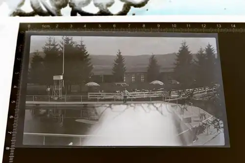 altes Negativ - Freibad ??  Ort ??? 20-30er Jahre 