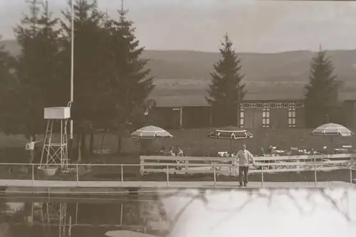 altes Negativ - Freibad ??  Ort ??? 20-30er Jahre 