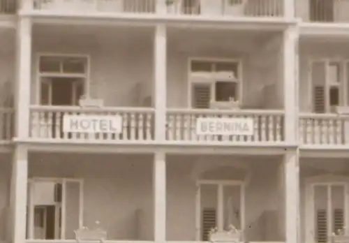 tolles altes Negativ - Gebäude - Hotel Bernina -  50-60er Jahre 