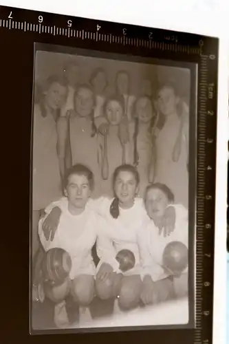 tolles altes Negativ - Gruppenfoto -hübsche Mädels - 30-40er Jahre 