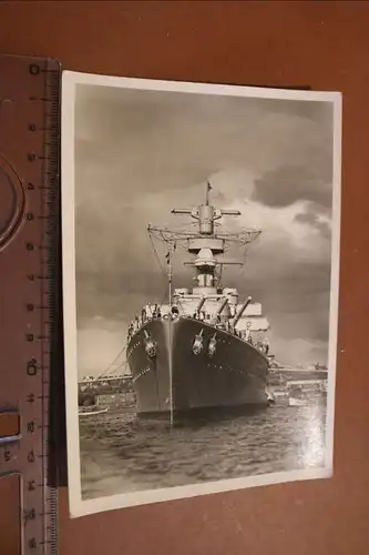 tolle alte Karte -Panzerschiff Lützow 