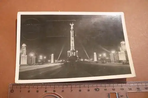 tolle alte Karte - Berlin Ost-West-Achse mit Siegessäule im Festschmuck 1940