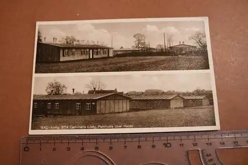 tolle alte Karte - R.A.D. Lager Carl-Hans Lody  Pahlhude über Heide (4) 