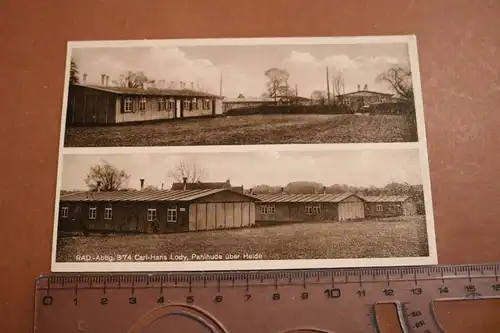 tolle alte Karte - R.A.D. Lager Carl-Hans Lody  Pahlhude über Heide (3) 