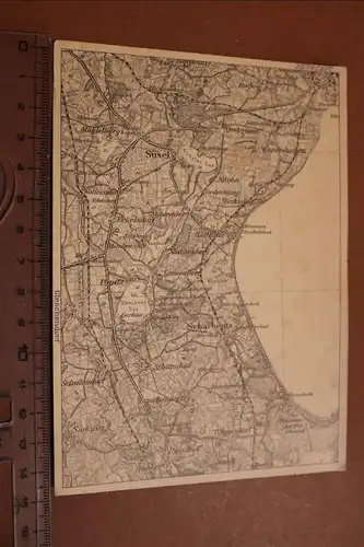 tolle alte Karte - Landkarte - Timmendorfer Strand und Umgebung 1932