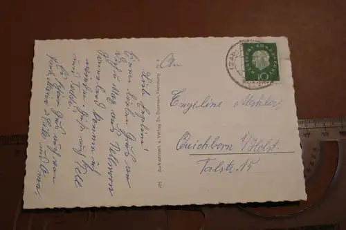tolle alte Karte - Grüße von der Insel Pellworm 1959 