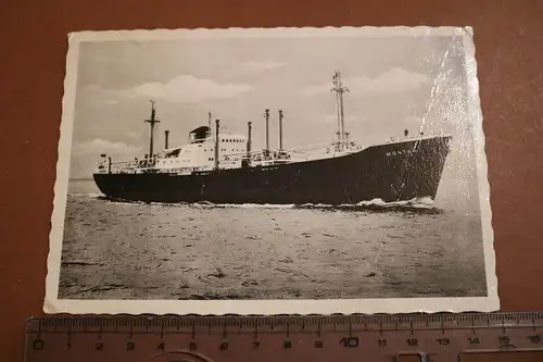 tolle alte Karte - Schiff MS Montan - Komrowski Hamburg