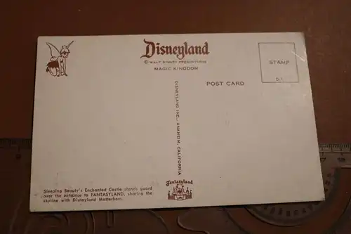 tolle alte Karte - Disneyland  Schloß - 60-70er Jahre ?