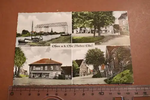 tolle alte Karte - Ansichten von Osten an der Oste - Nieder-Elbe 
