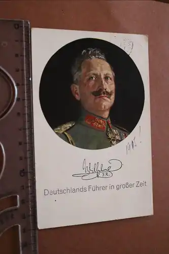 tolle alte Karte - Kaiser Wilhelm Deutschland Führer in großer Zeit