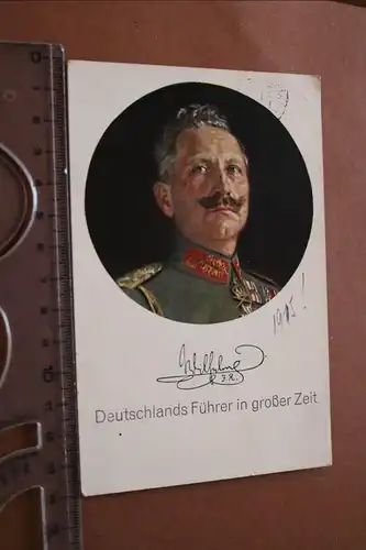 tolle alte Karte - Kaiser Wilhelm Deutschland Führer in großer Zeit 