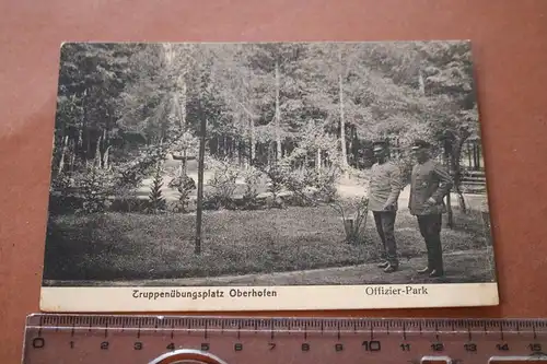 tolle alte Karte - Truppenübungsplatz Oberhofen Elsass - Offizier-Park 1916