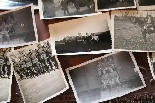 66 alte Fotos eines Soldaten - Kavallerie ?? Frankreich ?