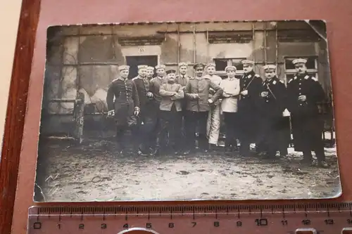 tolles altes Gruppenfoto - Soldaten  Truppenübungsplatz Zossen 1915