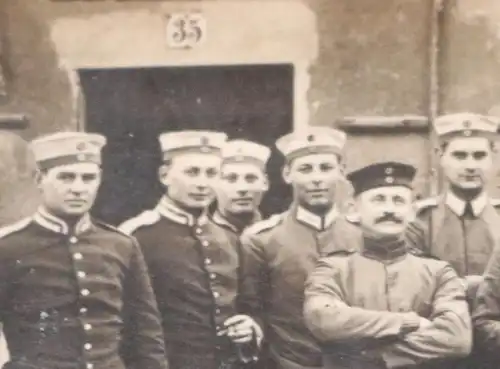 tolles altes Gruppenfoto - Soldaten  Truppenübungsplatz Zossen 1915