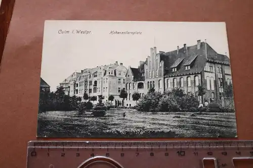 tolle alte Karte - Culm Westpreussen - Hohenzollernplatz 1915
