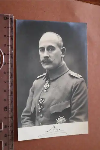tolle alte Karte - Prinz von Baden in Uniform mit Halsorden