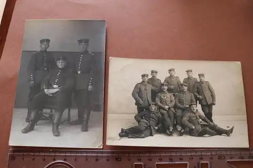 zwei tolle alte Gruppenfotos - Truppenübungsplatz Heuberg 1913/14