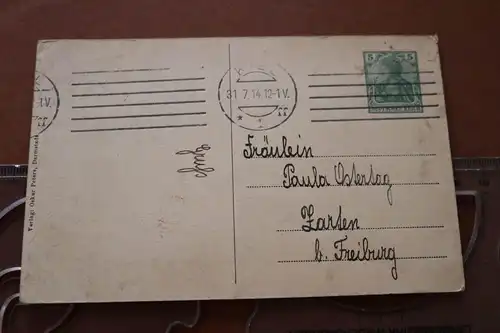 tolle alte Karte - 50 jähriges Jubiäum Befreiung Schleswig-Holstein 1914