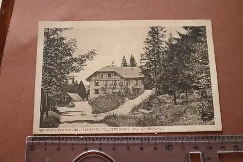 tolle alte Karte - Gasthof u. Pension Zur Jägermatte  Feldberg Schwarzwald 1910-